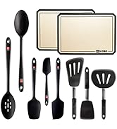 DI ORO Chef Series 3-Piece Turner Spatula Set - 2-Piece Silicone Baking Mat Set - Seamless Series...