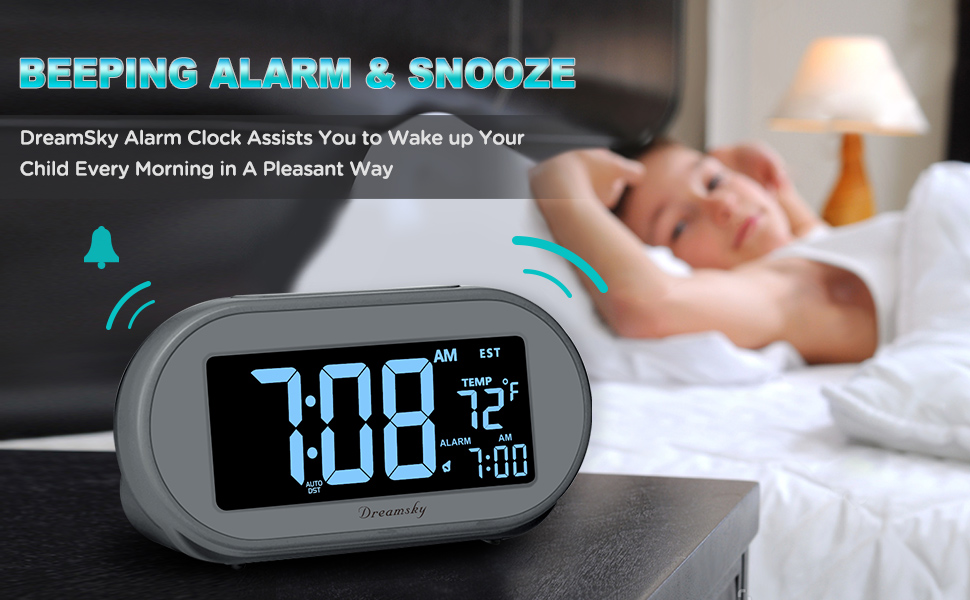 auto time set clock for kids
