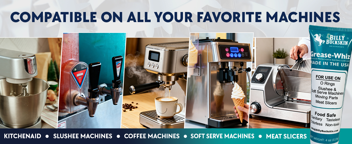 Slushee Machine, Beer Kegs, Pools, O Rings Food Grade Lubricant for Commercial & Domestic Use