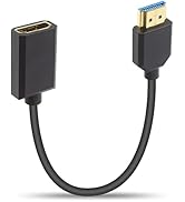 Duttek 8K Short HDMI Extension Cable-12inch/30cm, 48Gbps Short HDMI Cable (Extreme Slim/Thin), HD...