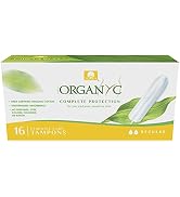 Organyc - 100% Certified Organic Cotton Tampons - No Applicator, Free from Chlorine, Perfumes, Ra...
