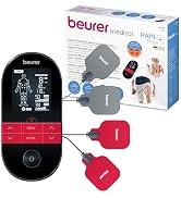 Beurer EM59 Digital 3-in-1 TENS Unit, EMS & Heat Therapy for Pain Relief & Relaxation, Muscle Sti...