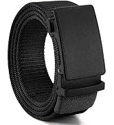 CHAOREN 1.5" Nylon Ratchet Belts for Men - Adjustable Casual Work Belt with Slide Buckle - Trim t...
