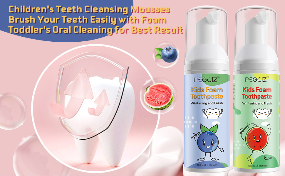 foam toothpaste kids