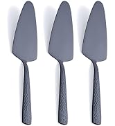 FULLYWARE Matte Black Cake Pie Server, 9.4-inch Stainless Steel Heavy Duty Pizza Spatula, Satin F...