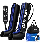 EaseZen Leg Compression Massager for Circulation and Pain Relief, Air Compression Leg Recovery Sy...