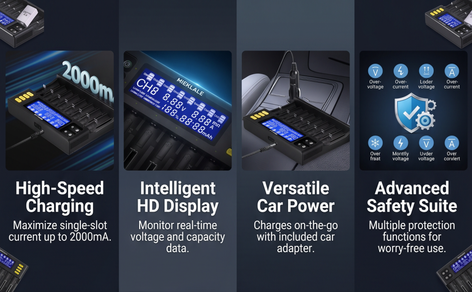 118650 battery charger universal battery charger lithium AA AAA Test capacity battery charger