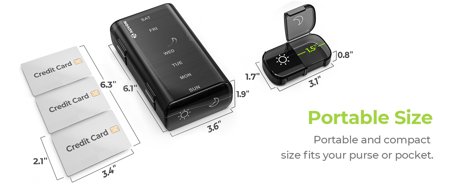 pill box size
