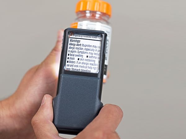 Magnifier, Medicine Bottle, LED Light