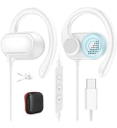 AHFYCIH Open Ear USB C Headphones Wired Earbuds with Over Ear Hook for Samsung Galaxy S25 Ultra S...