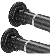 XIQIYY 2Pack Tension Rods 28 to 48 Inch Small Spring Curtain Rods Expandable for Windows Shower R...