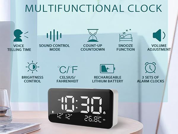 Innovative rechargeable alarm clock timer