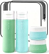 Mabnuby Tsa Approved 3oz Travel Bottles for Toiletries, Leak Proof Refillable Silicone Travel Siz...