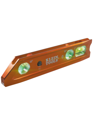 Level, 9-Inch Lighted Torpedo Level with Magnet