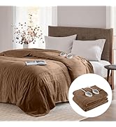 Degrees of Comfort Electric Blanket Twin, Single Controller W/Auto Shut Off, Heated Blanket Twin ...