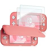 ProCase Flip Cover for Nintendo Switch Lite with 2 Pack Tempered Glass Screen Protectors, Slim Pr...