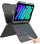 FUWANG iPad Mini 6 Case with Keyboard, Touchpad Keyboard Case for iPad Mini 6 Generation 8.3-inch...