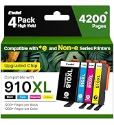 Eudul 910XL Ink Cartridges for HP Printers Remanufactured Ink Cartridges Replacement for HP 910 I...