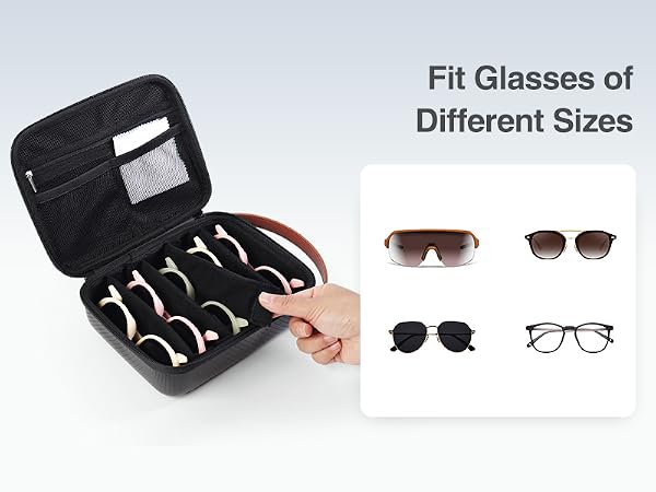 sunglass case for multiple sunglasses