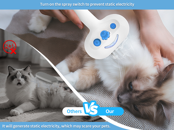 pet steam brush for cat