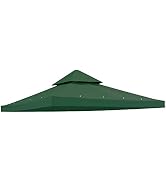 Yescom 8x8Ft 2-Tier Gazebo Top Replacement UV30+ for Dual Tier Gazebo Frames Outdoor Patio Canopy...