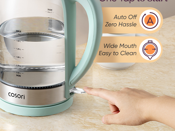 convenient design makes brewing easy