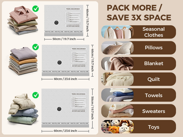 compression packing bags