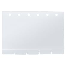 with 10 plastic divider tabs for cards organization