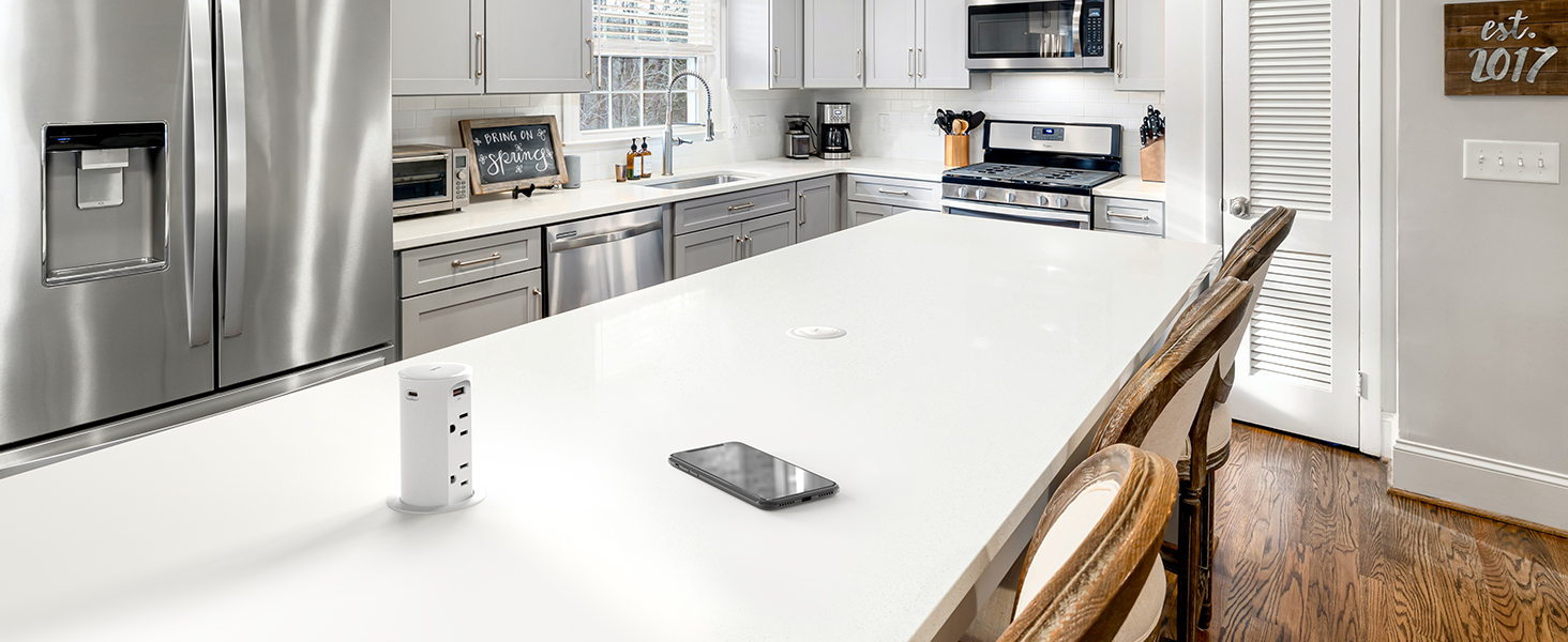 pop up outlet for kitchen countertop