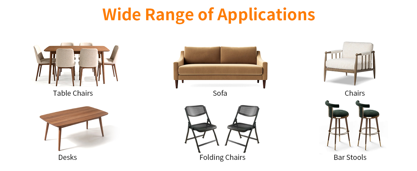 Chair Leg Floor Protectors for Hardwood Floors Furniture Feet Silicone Covers Rubber Caps Felt Pads