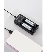 Keeppower K2 2-Bay Battery Charger for 26700/26650/26500/21700/18650/18500/18350/17650/17500/1665...