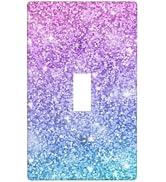 Pink Blue Mermaid Light Switch Cover Plates Decorative Single Toggle Wall Plate, 1 Gang Lightswit...