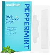 Smiileum Teeth Whitening Strips - 28 Flavored White Strips for Teeth Whitening with Xylitol, Help...