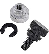 Amazicha Black Stainless Steel Seat Bolt Screw Nut Mount Kit Compatible for Harley Davidson Touri...