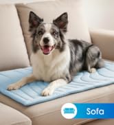 BECEMURU Dog Cooling Mat, Q-MAX>0.46 Thickened Breathable Cold Pad for Summer Active Dog, 48"x28"...