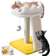 Happi N Pets Cat Tree, Cloud Cat Tower with Soft Bed, Cat Scratching Post & Pad with Larger Perch...