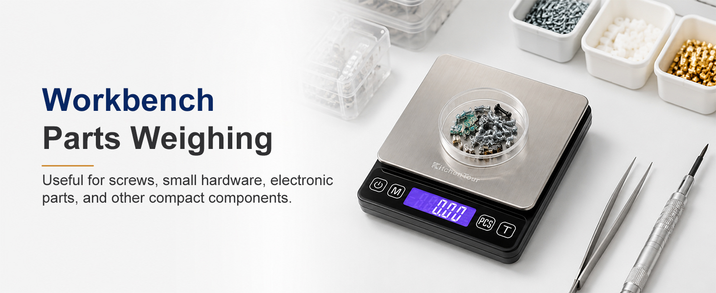 Worbench parts weighing