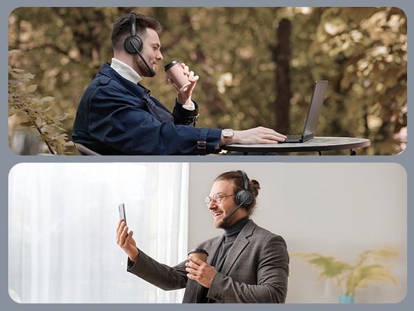 wireless headset with mic for work