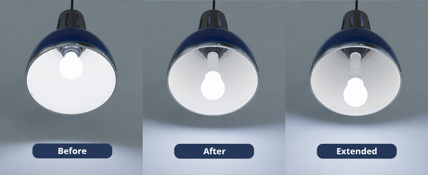 light bulb extension socket