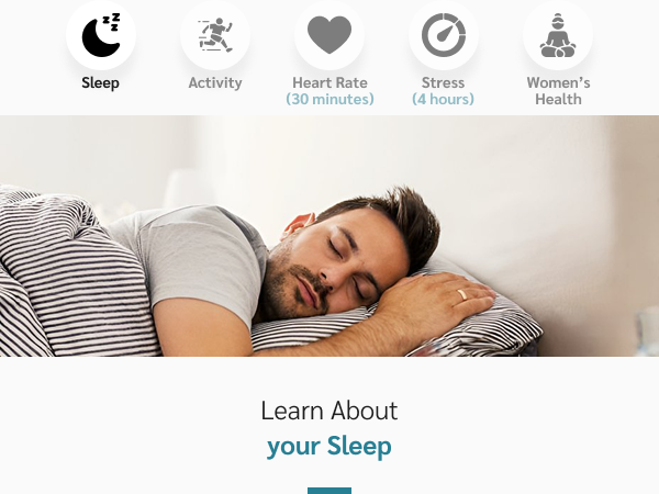 sleeping ring tracker for app phone
