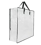 GONGKANGYUAN 25 Gallon Large Clear Storage Bags with Zipper and Handles