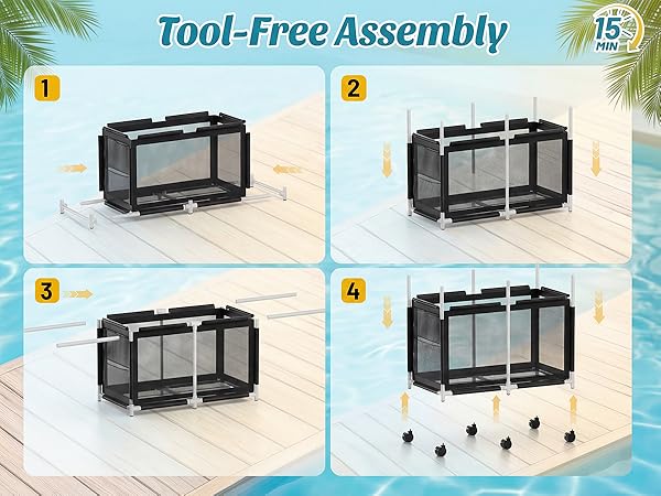 Pool Storage Bin