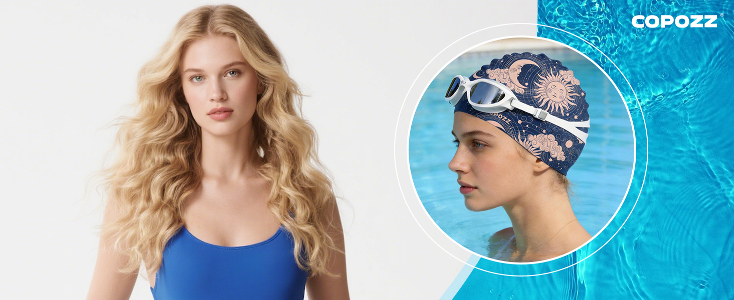 Swim cap for long hair