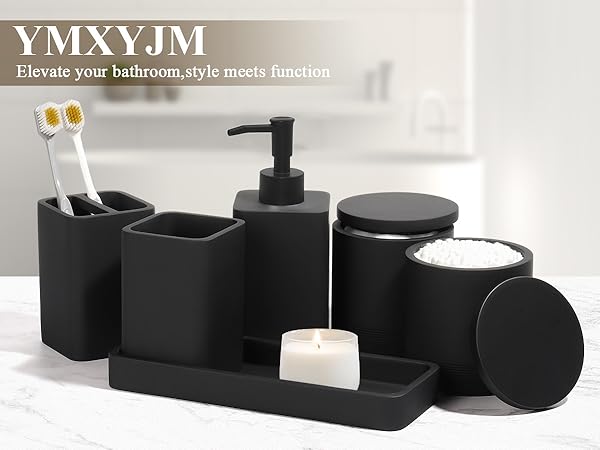 bathroom accessory set