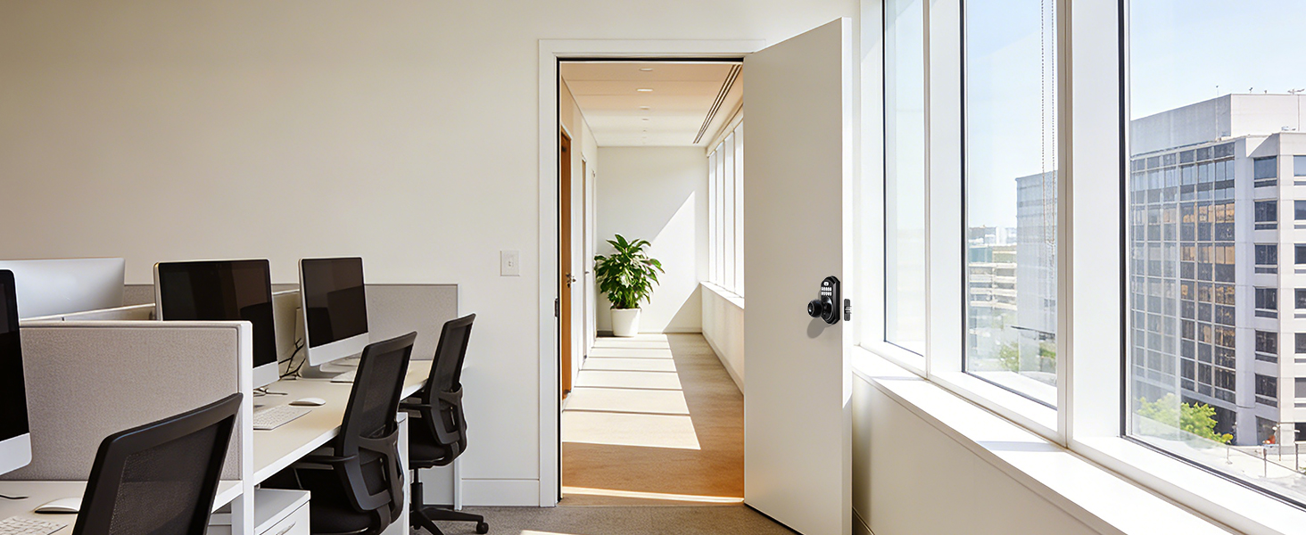 Fits various scenarios—front door, bedroom, garage, office, apartment home, rental properties