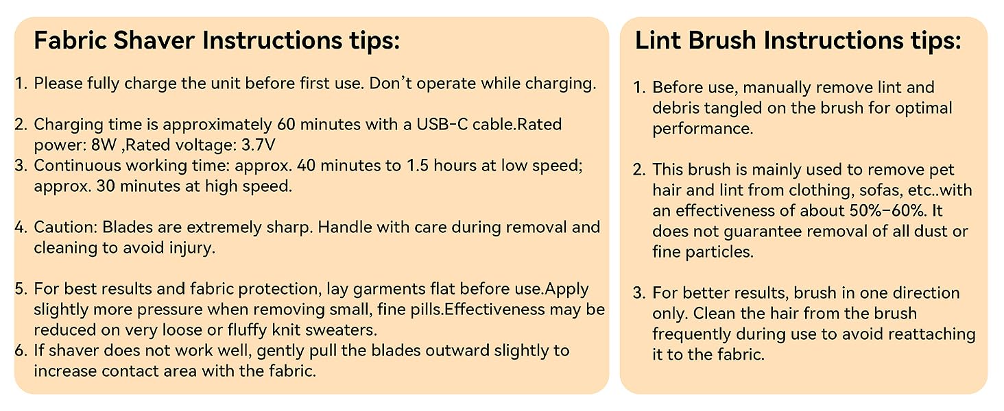lint shaver tips