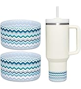 WK IEASON 2 Pcs Tumbler Bottom Protector Boot for Stanley Quencher Adventure 40oz & Stanley IceFl...