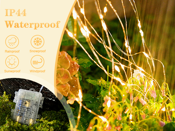 outdoor fairy lights waterproof