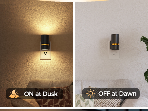 led night light plug into wall