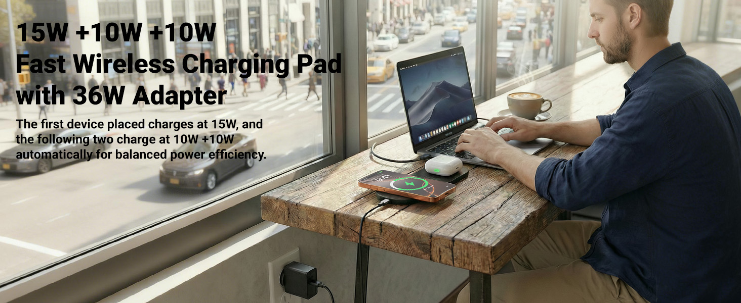 Compatible with iPhone Phone New AirPods Galaxy Buds Ultra-Slim PU Leather Wireless